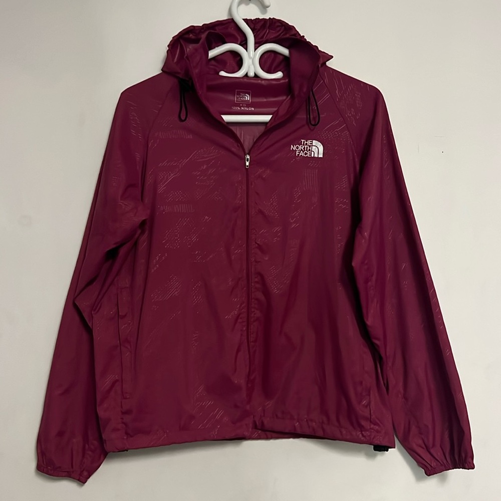 North Face Purple Windbreaker Jacket